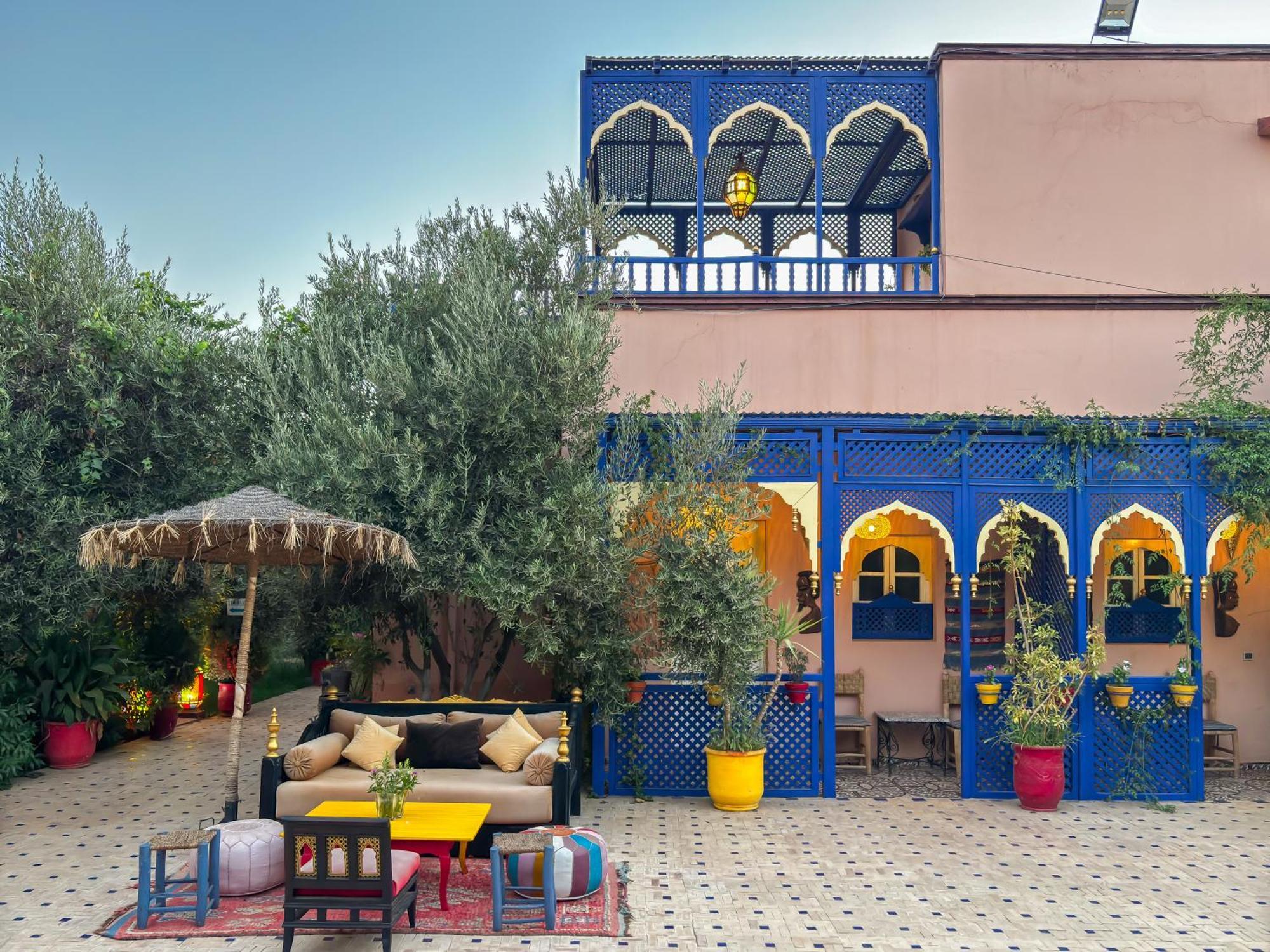 Вилла Le Bleu House Марракеш Экстерьер фото