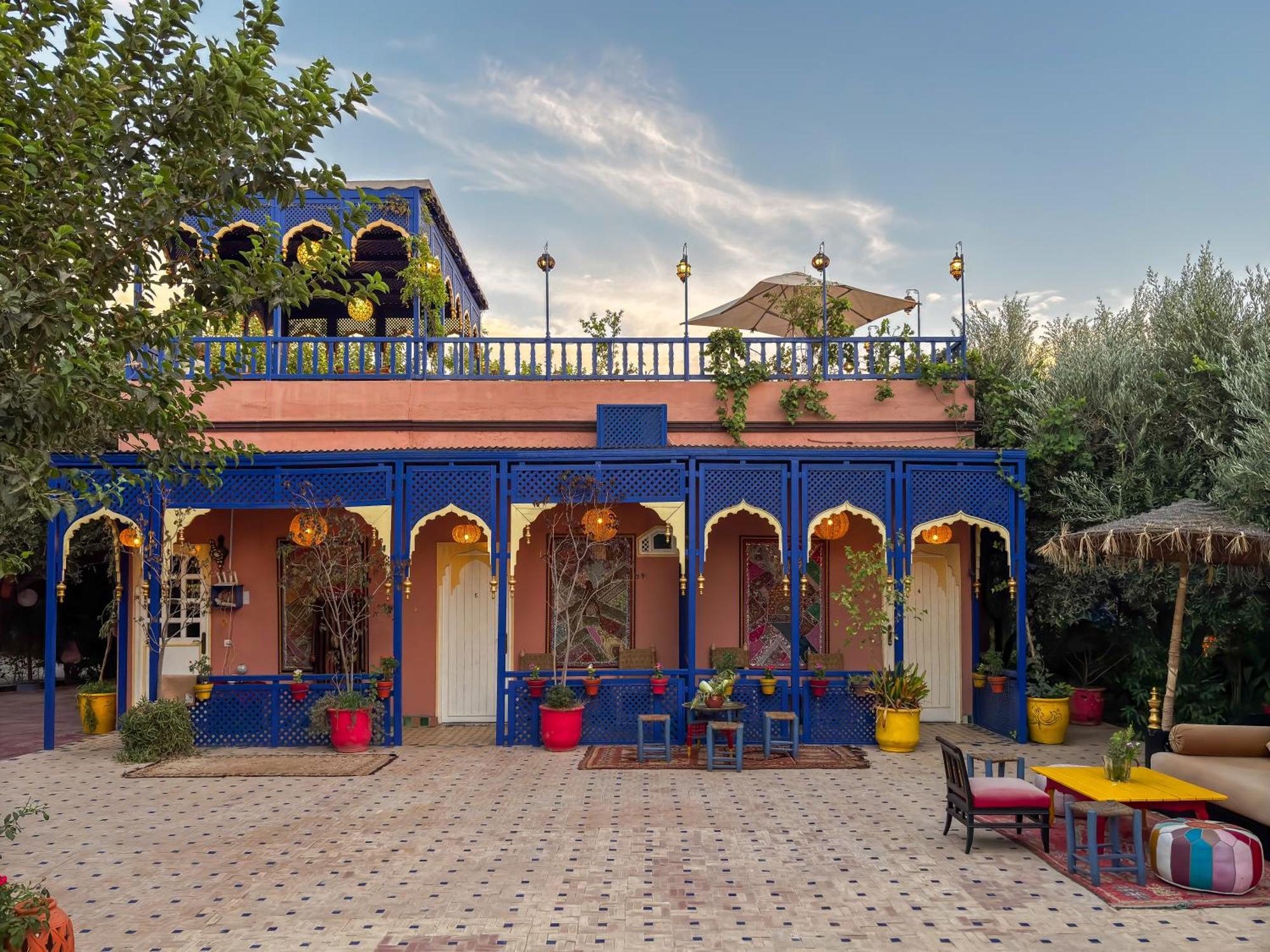 Вилла Le Bleu House Марракеш Экстерьер фото