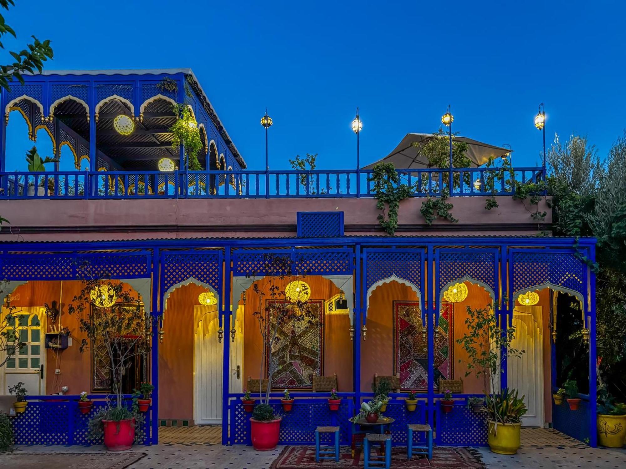 Вилла Le Bleu House Марракеш Экстерьер фото